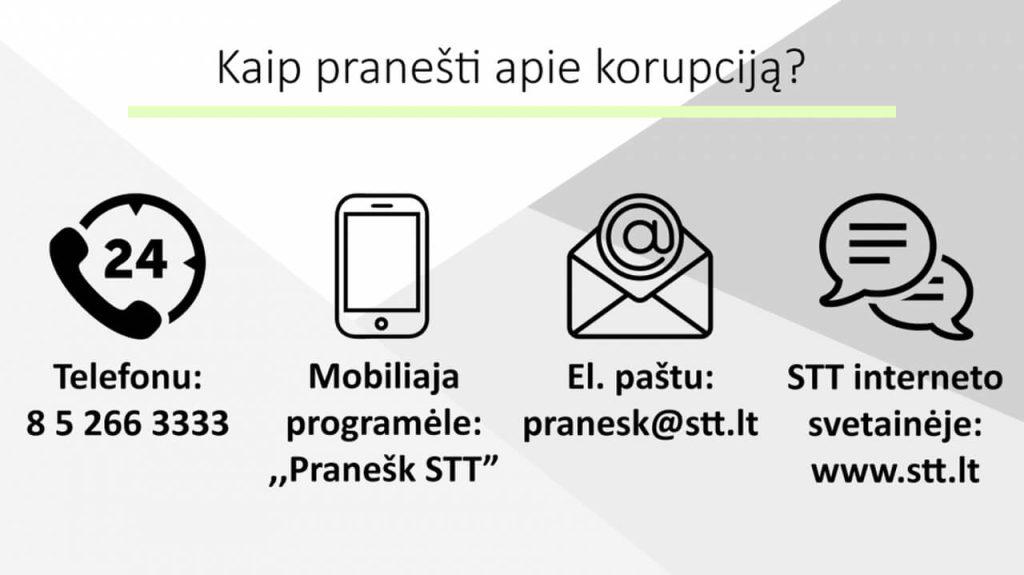 apie korupciją